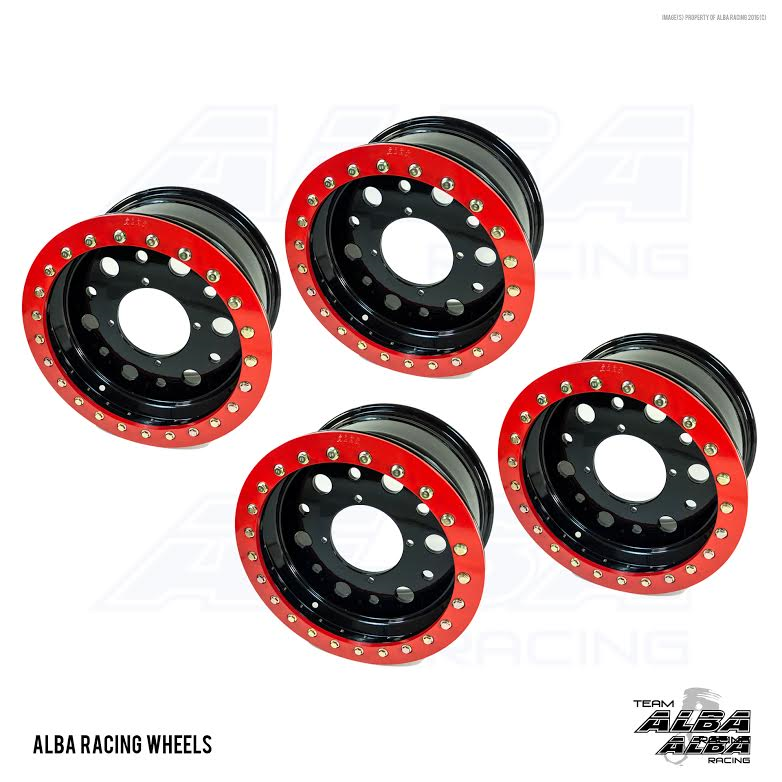 Polaris RZR 1000 Beadlock Wheels Rims 15" x 8" Spun Aluminum Alba